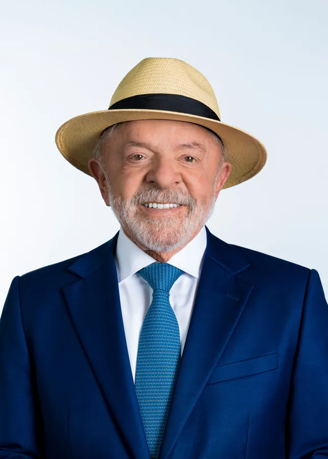 Retrato do Presidente Lula de chapéu